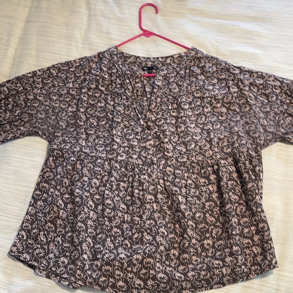Gap Henley empire floral blouse szXL